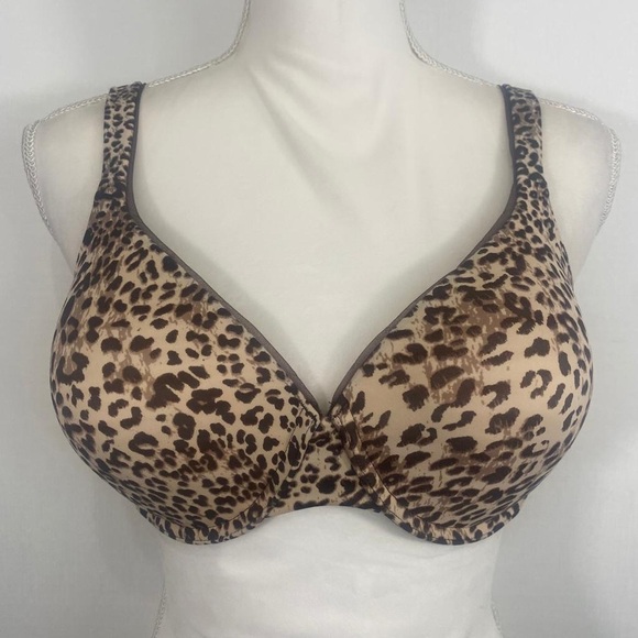 Vanity Fair 36D Leopard Print Cupped Bra - Picture 1 of 10